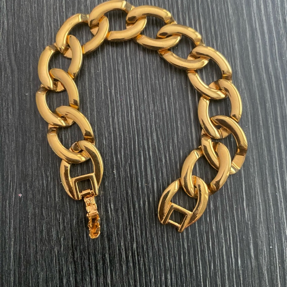 Monet Gold-Tone Oversized Link Bracelet
